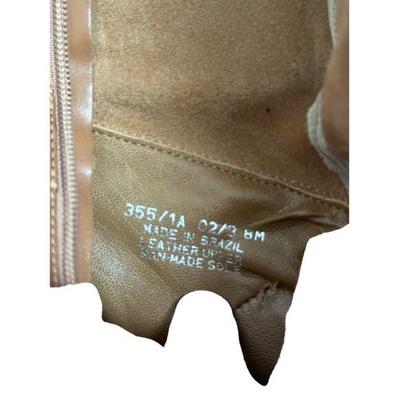 Franco Sarto Brown Side Zipper Riding Boot Size 8M - Picture 8 of 9